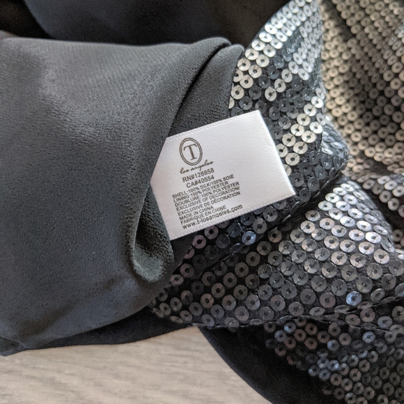 T Los Angeles Silk and Sequin Mini Skirt - Picture 2 of 7